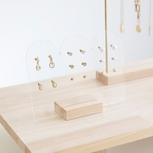 Earring holder MELISSA Earring card display Jewelry store fixture Earring Stand Jewelry display Jewelry Retail display image 1