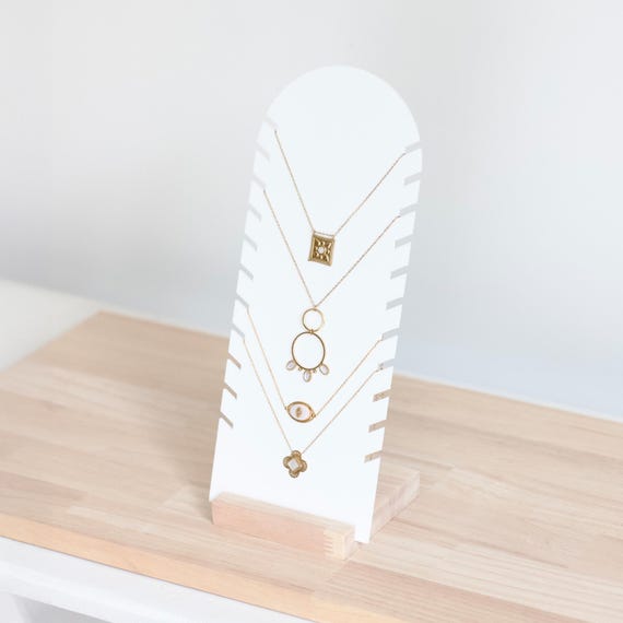 Présentoir à colliers et pendentifs CLARA, support pour bijoux professionnel, Accessoire de présentation pour bijoux