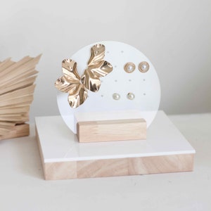 Earring Organizer MAYA, Acrylic Display, Stud Earring Holder and Jewelry Storage