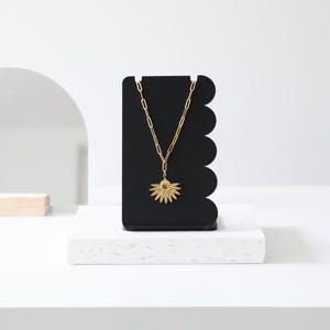 White Acrylic Necklace Holder &quot;CLOUD&quot; - Elegant Jewelry Display Stand for Stores and Brands - White Jewelry display - Necklace display stand