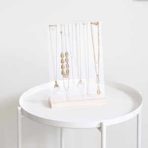 Necklace Holder and Bracelet Stand ROMANE, Jewelry Stand Wood and Jewelry Organizer for Stores image 7