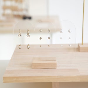 Earring holder MELISSA Earring card display Jewelry store fixture Earring Stand Jewelry display Jewelry Retail display image 9