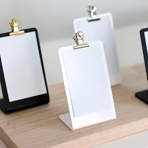 ROBBY Table Display, Table talker, Card Display, Name Card Holder, Card Stand, Wedding Signs, Table Menu, Table tent, Menu holder, QR code
