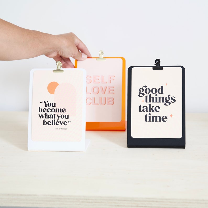 Clipboard signs for retail and stationary