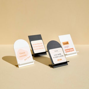 Elegant MILO acrylic card holder, Ideal for business cards or holding name cards