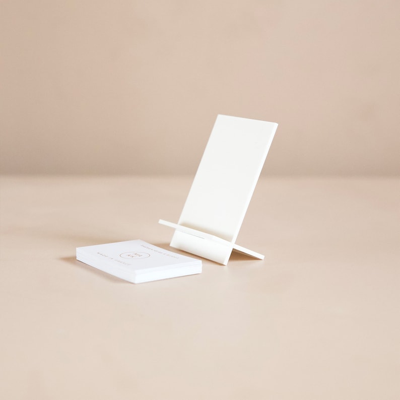 business card stand