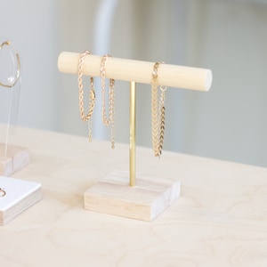 Bracelet Display SOFIA, Wooden Jewelry Stand, Double Bracelet