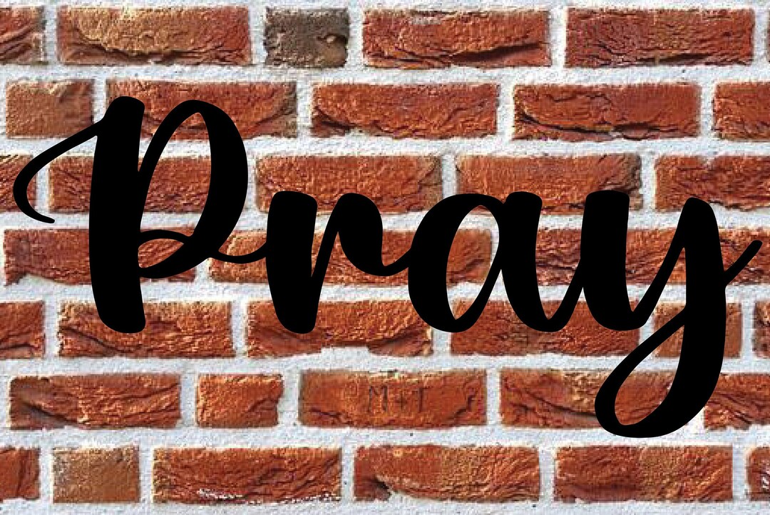 Pray Wall Art Etsy