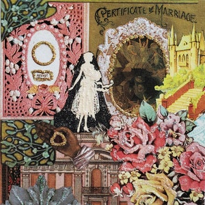 Fairy Tale Wedding Card, Enchanted Wedding Card, Handmade Wedding Card, Wedding Castle