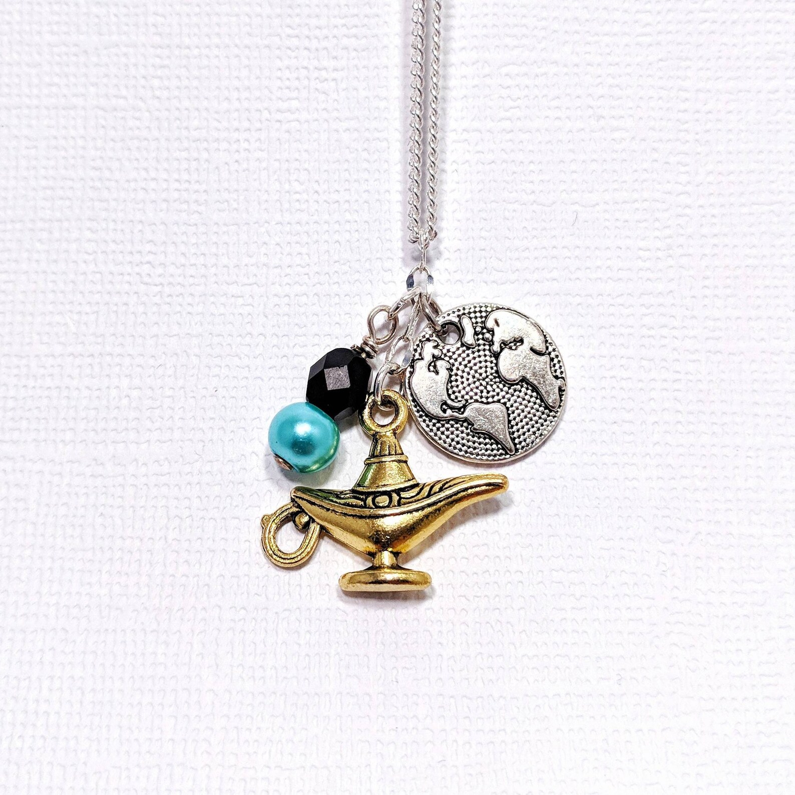 Jasmine Necklace Disney's Aladdin Inspired Princess Etsy