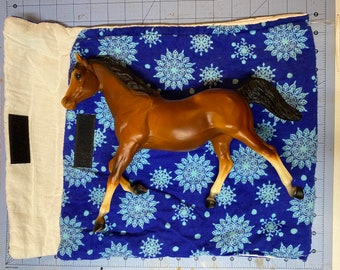 Protective pony pouch for traditional scale Breyer model horse. Seconds
