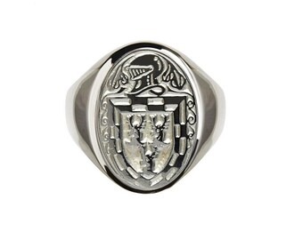 Family Crest Ring | Irish Clan Rings | Comes with Free Mounted Clan Crest