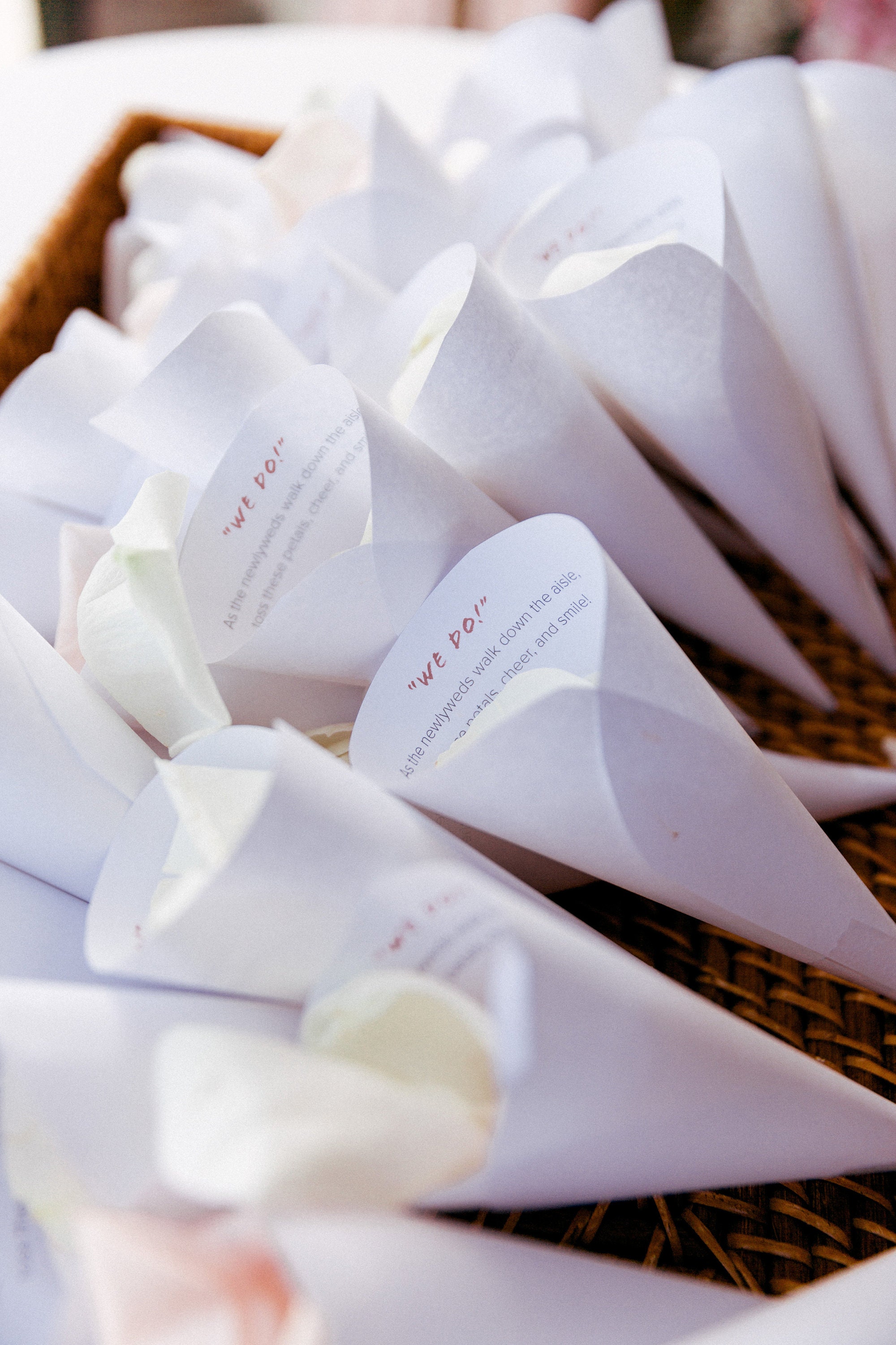 100 Personalized Paper Cones 