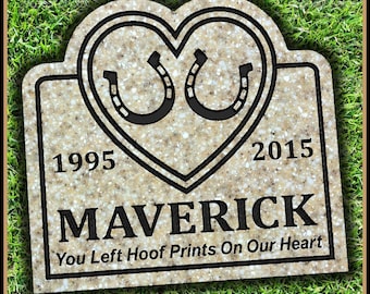 Pet Memorial Grave Marker Headstone Dog Cat Horse Gravestone Personalized Engraved