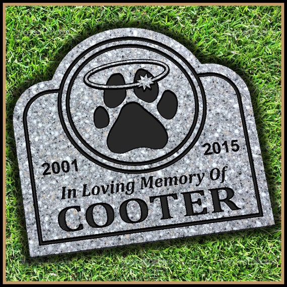 Pet Memorial Grave Marker Headstone Dog Cat Horse Gravestone Etsy