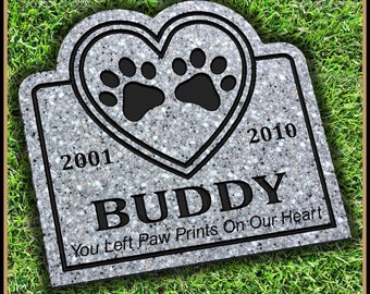 Pet Memorial Grave Marker Headstone Dog Cat Horse Gravestone Personalized Engraved Pet Garden Stone Pet Memorial Stone