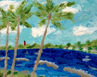 Jupiter Inlet Palms Prints 4x4