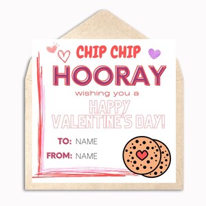 Chip Chip Hooray Valentine&#39;s Day Card