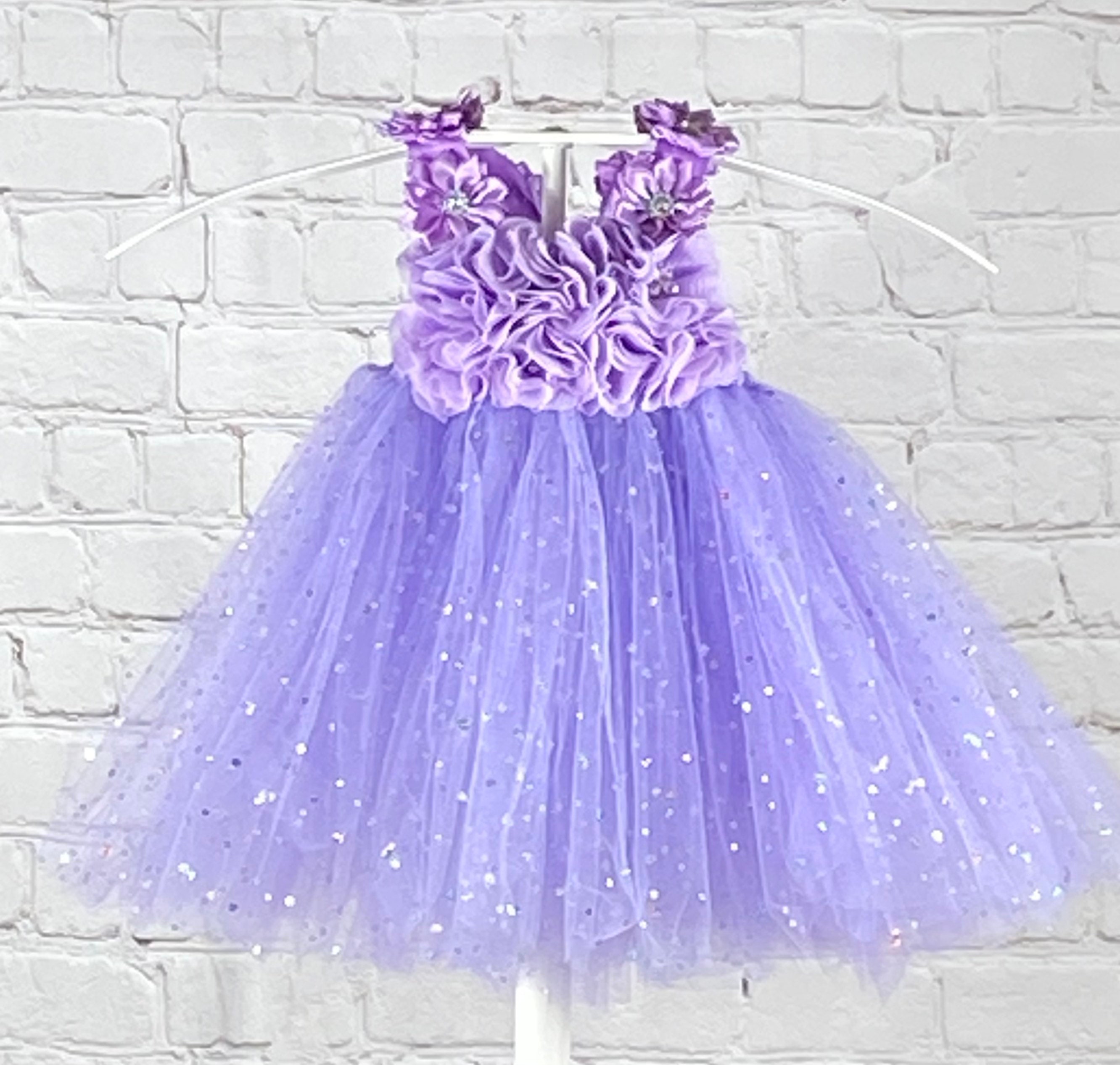 Lavender Shimmer Tutu Dress