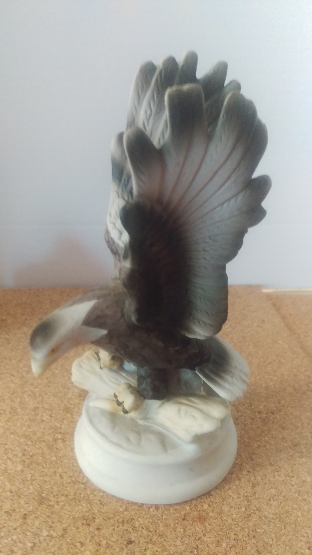 Vintage Porcelain Eagle Figurine Etsy
