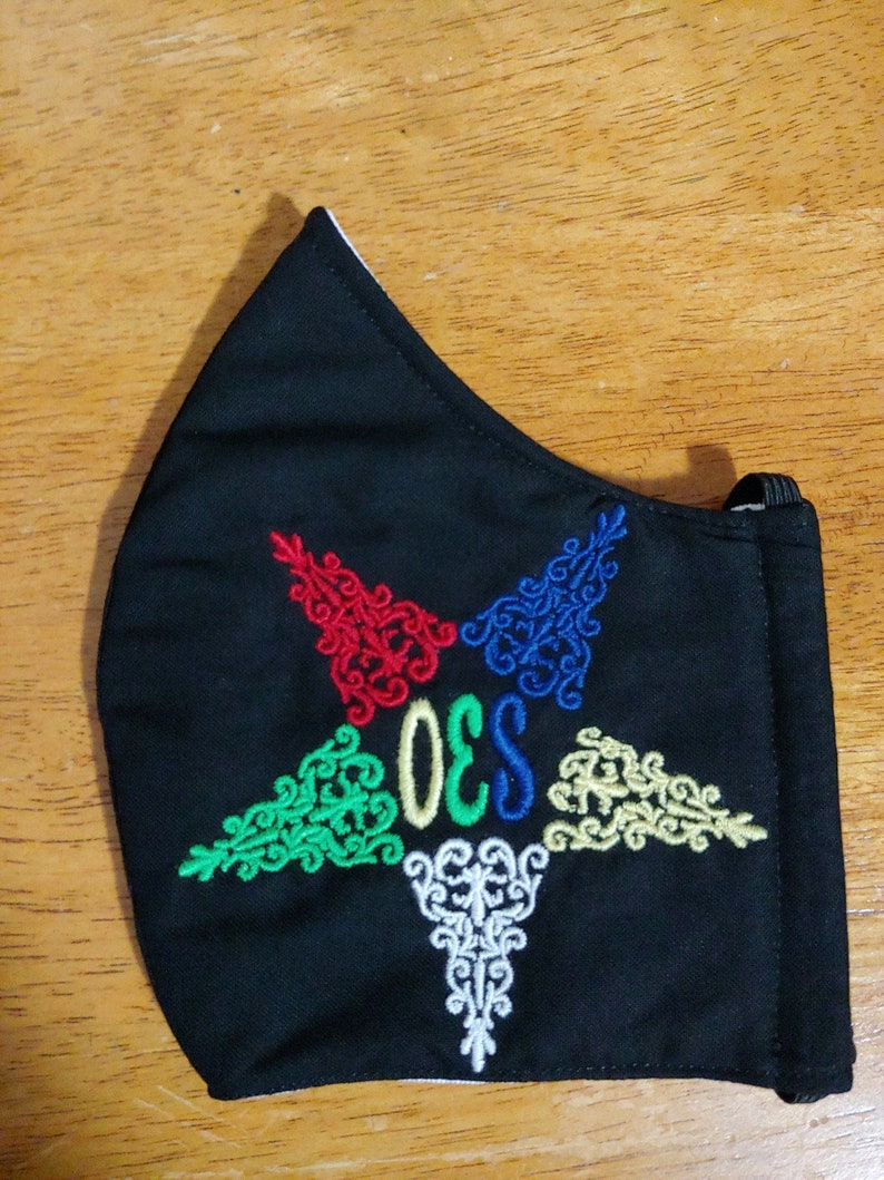 Handmade Reusable Order of the Eastern Star Face Mask - Etsy