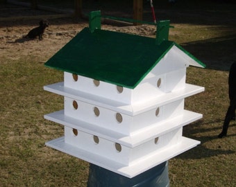 Purple Martin Home - 24 Chambers, A Frame Roof