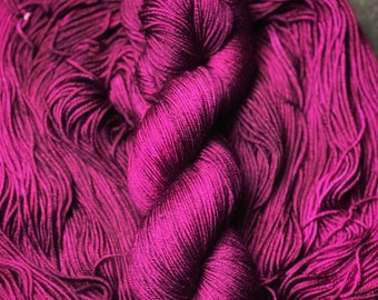 DYED TO ORDER --  I am a god -- hand dyed yarn, indie dyed yarn.