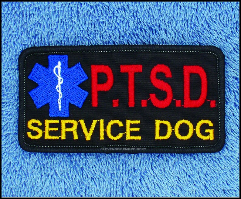 Service Dog Rocker Patch assistance Disabled Support Medical Danny /& LuAnn