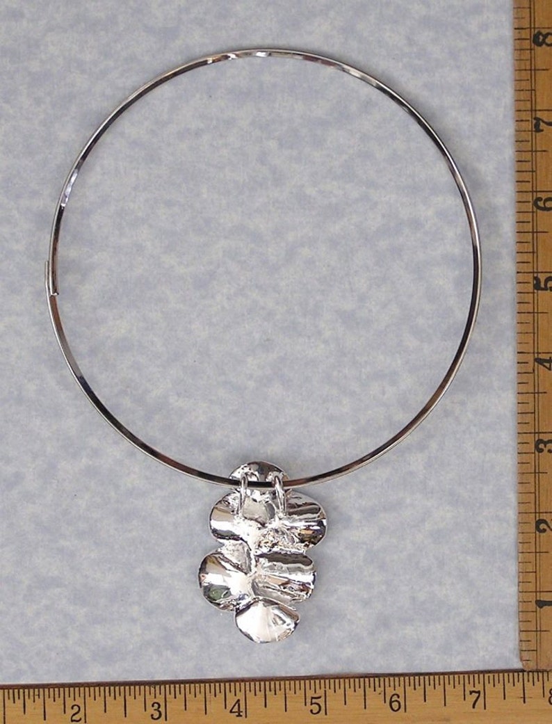 Simple Elegant Silver Metal Choker Necklace Stunning Geometric Silver Statement Necklace Wedding Bridal Jewelry Bridesmaid Necklace Gift