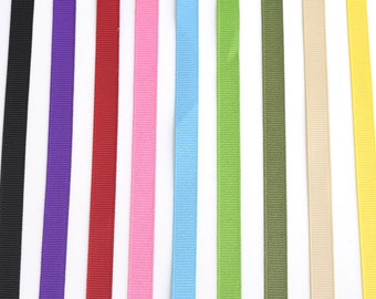 10 yards//9m Polka Dot Grosgrain Ribbon 3//8in 10mm Red Blue Yellow Brown Purple