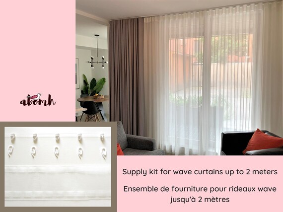 Wave Curtain Making Kit 1.5 to 2 M Wave Curtain Supply Eyelet