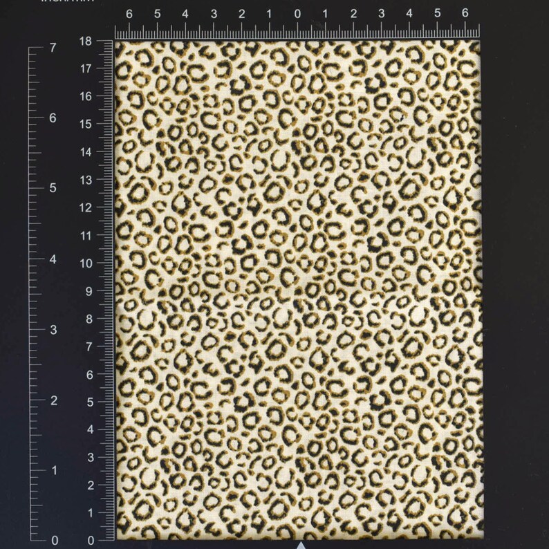 ivory brown gold fat quarter half yard quilting fabric Animal print THP113 DV1 HALF YARD Quilt cotton fabric Leopard