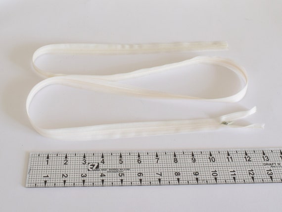Zip Tape - White 3 cm