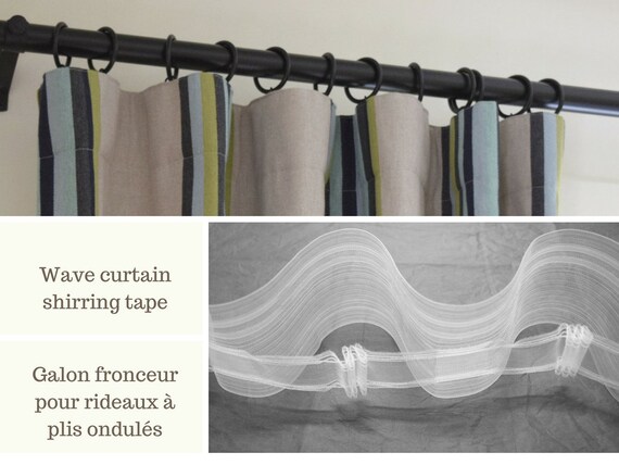 Translucent Shirring Tape For Ripple Fold Drapery 3 Meters Etsy