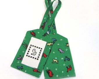 Luggage tag | Label holder | Green | Animals | Figures | ID Suitcase | Sports bags | Family Group Children