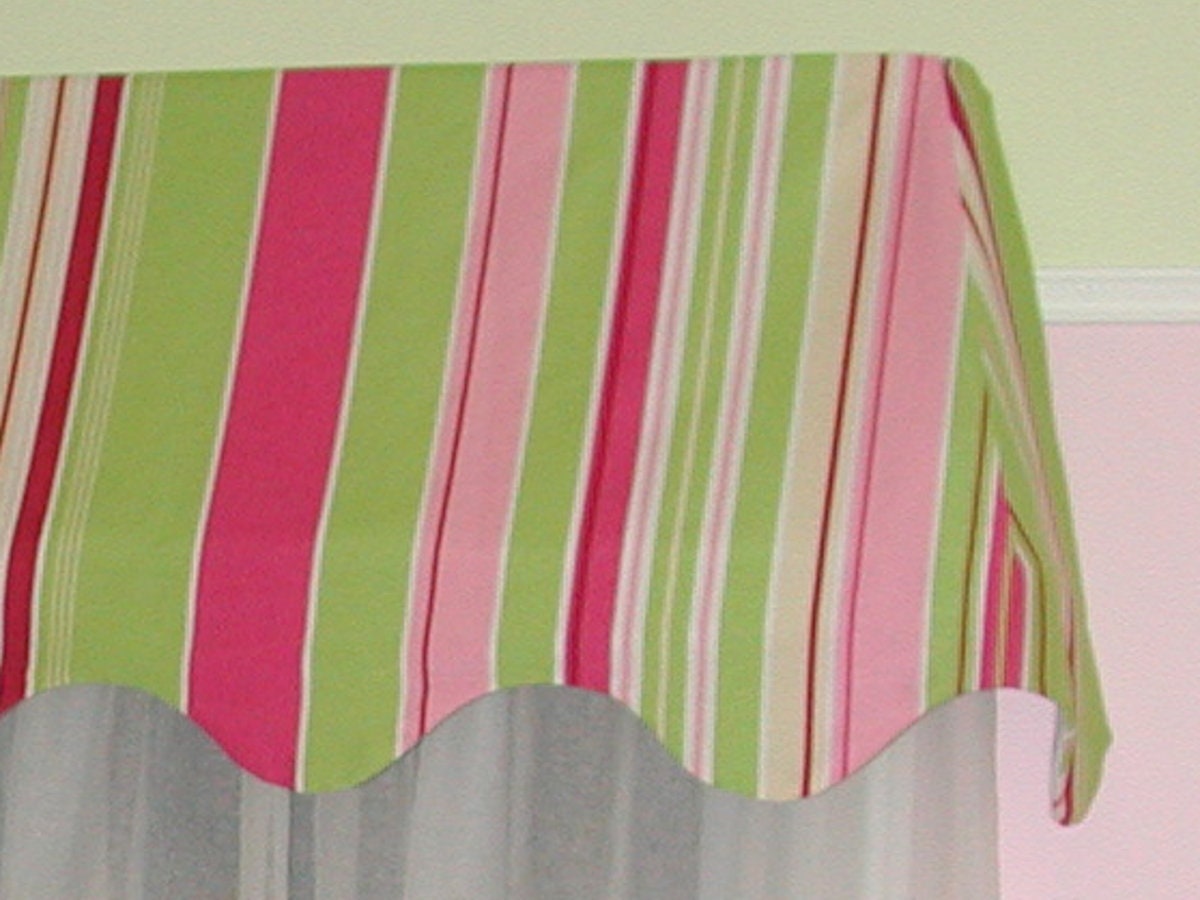 Scalloped awning valance Custom made window treatment Etsy