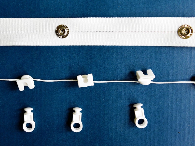 Snap carriers for Ripple fold curtains Gliders in 2 parts Etsy