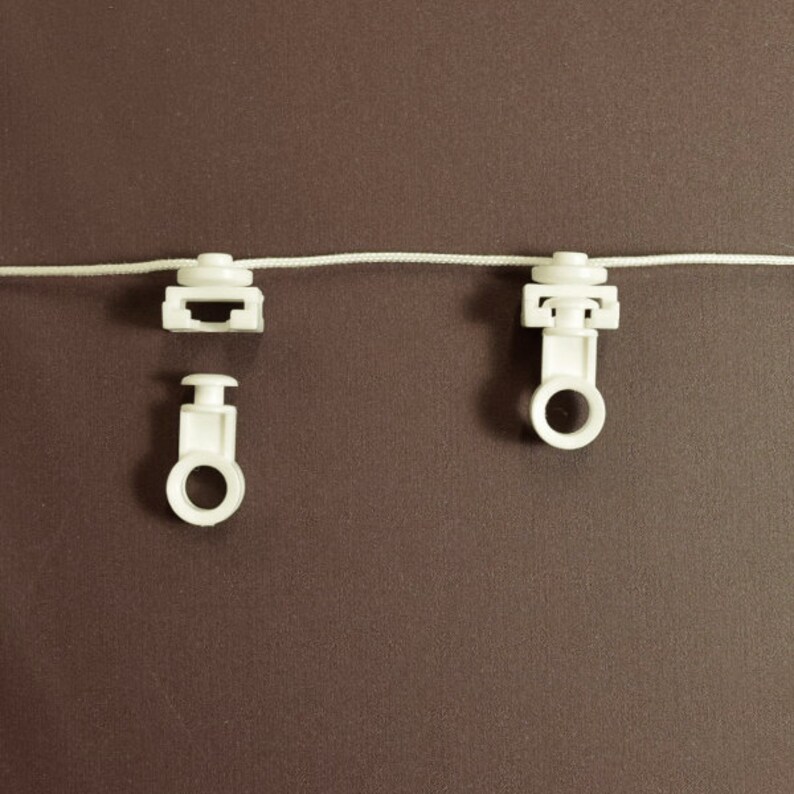 Snap Carriers For Ripple Fold Curtains Gliders In 2 Parts Image 0