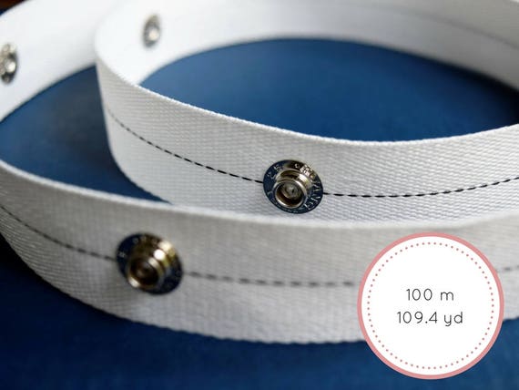 100 Meters White Easysnap Tape For Ripplefold Drapery Wave Etsy