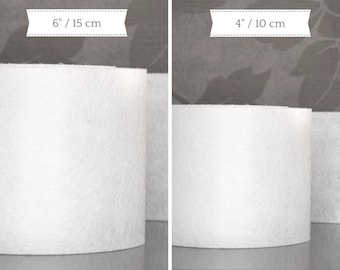 Entoilage pour rideau non tissé poids lourd | largeur 4" ou 6" | 3 mètres | blanc | bougran polyester | tête draperie | DIY rideaux