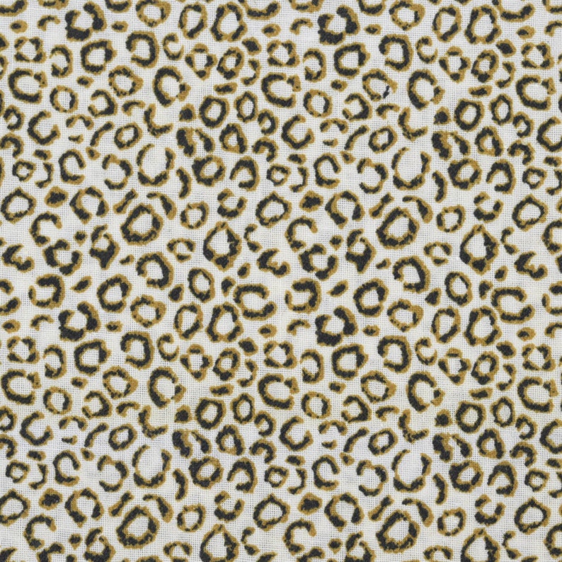 ivory brown gold fat quarter half yard quilting fabric Animal print THP113 DV1 HALF YARD Quilt cotton fabric Leopard