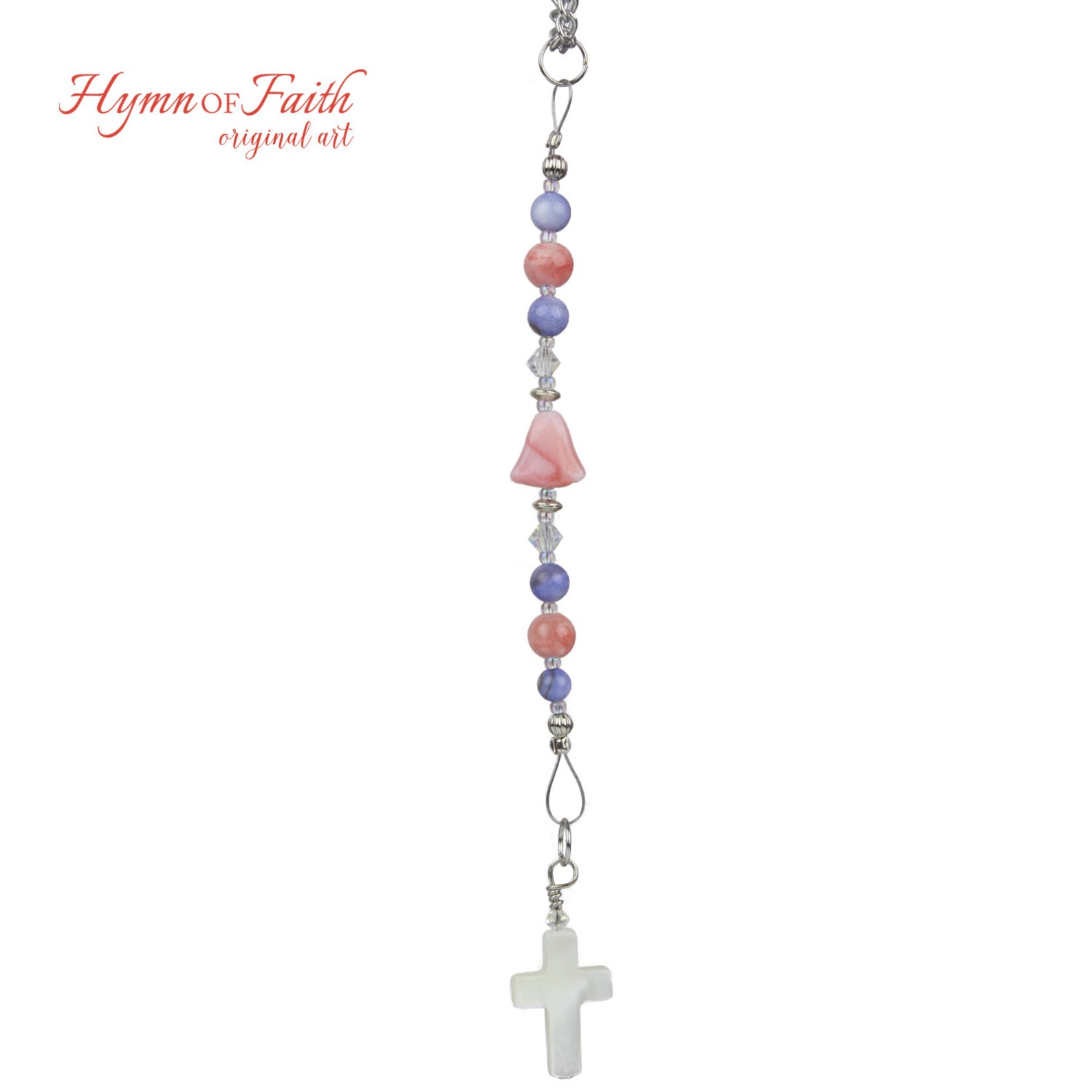 Christian Rear View Mirror Charm Cross Car Charm Christian Etsy