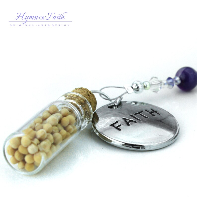 Faith Rear View Mirror Accessories Mustard Seed and Cross Car Etsy