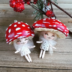 Mushroom People Ornament