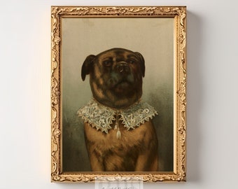 犬の肖像画 | ヴィンテージの犬の絵画 | ルネッサンスのペットの肖像画