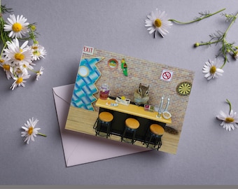 Chipmunk Bartender Card