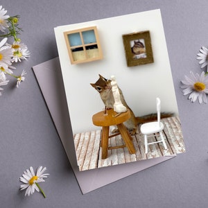 Chipmunk Sculptor Notecard