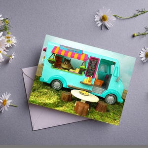 Chipmunk Food Truck Notecard