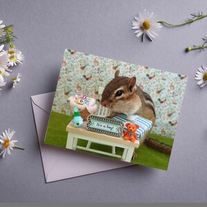 Chipmunk It&#39;s a Boy Notecard