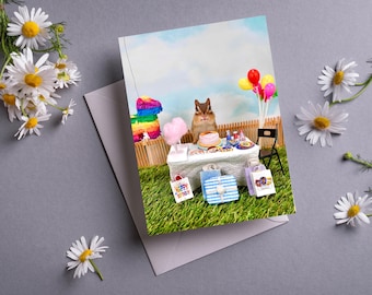 Chipmunk Birthday Card